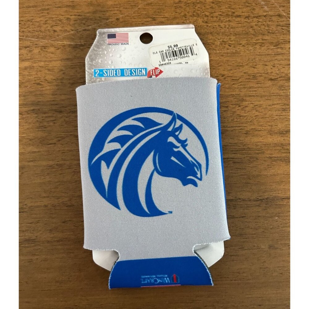 NWT Fayetteville State University Broncos Can Koozie Neoprene With Logo
